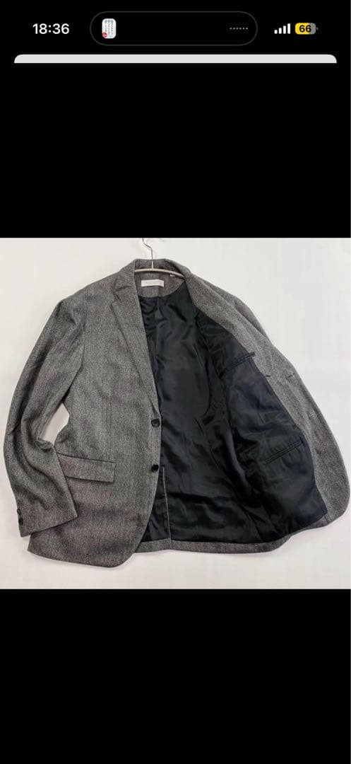 ビューティアンドユース セットアップスーツ　ヘリンボーン 3/7まで出品