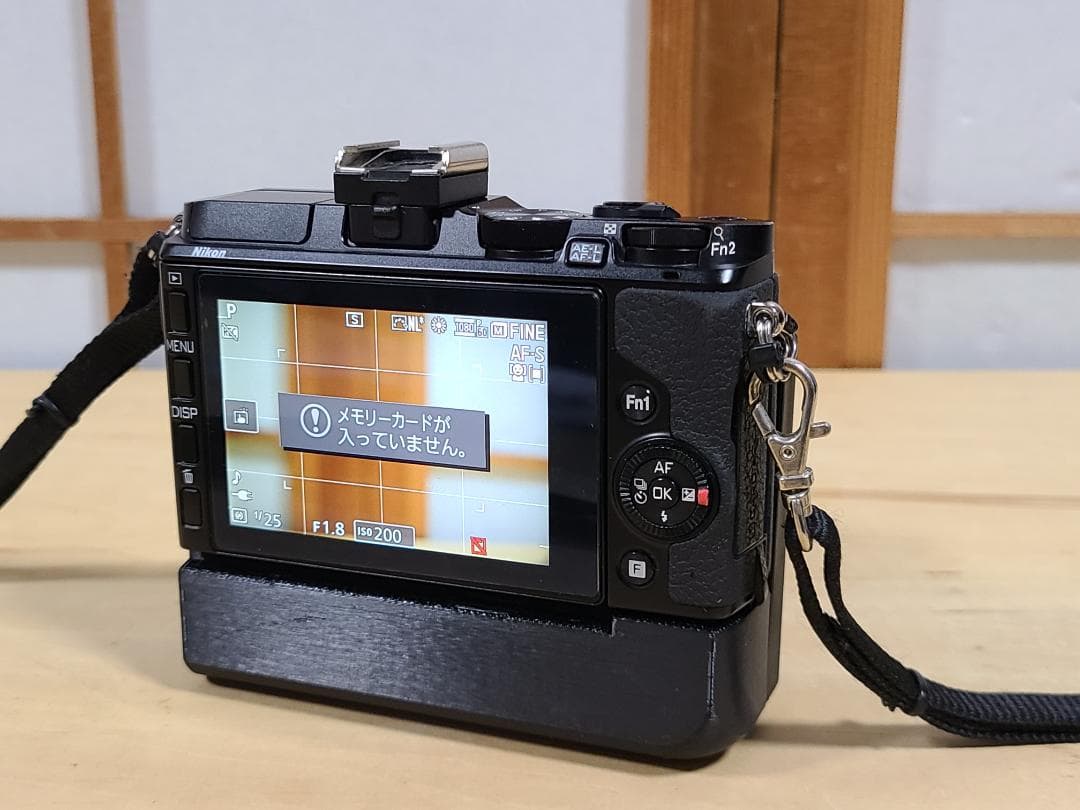 nikon1 V3 ボディ　EN-EL15が使用できる自作グリップ（おまけ）