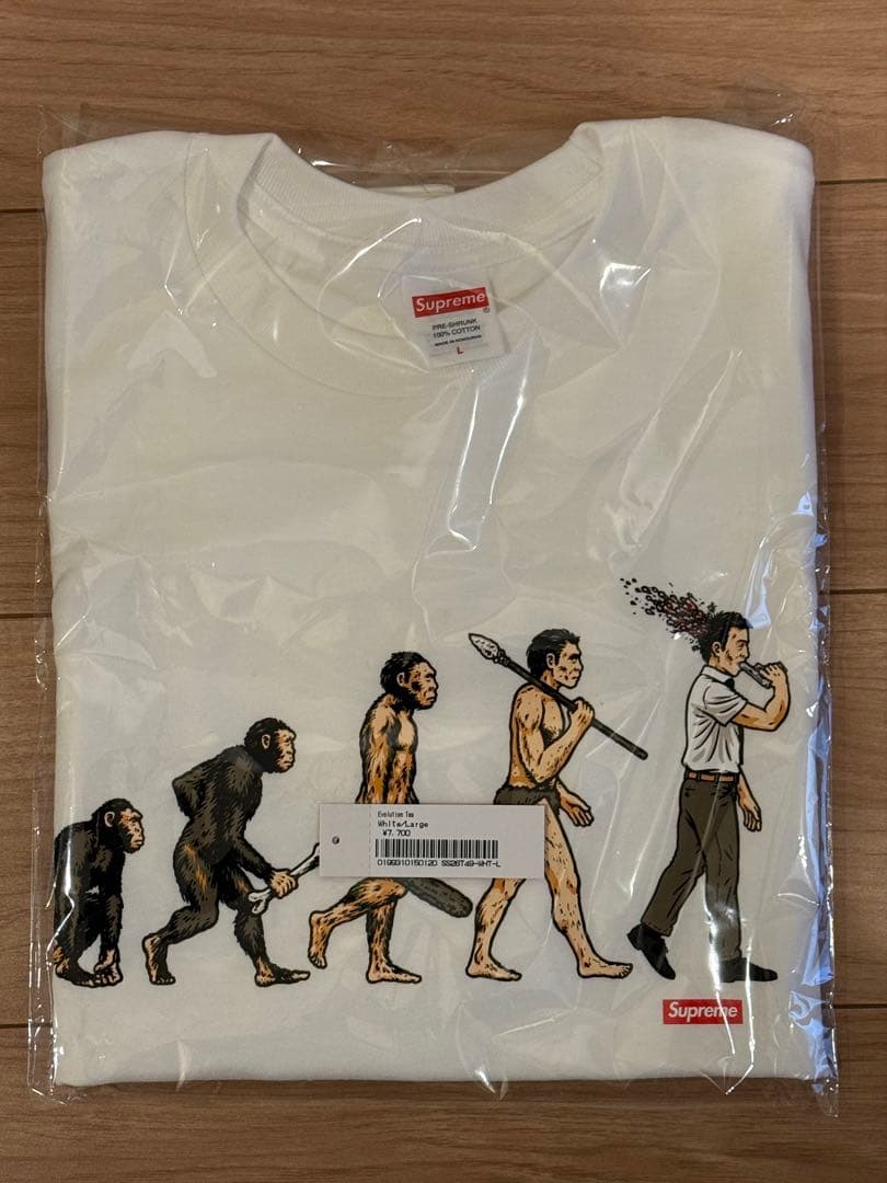Supreme Evolution Tee 白 ホワイト Lサイズ 26SS