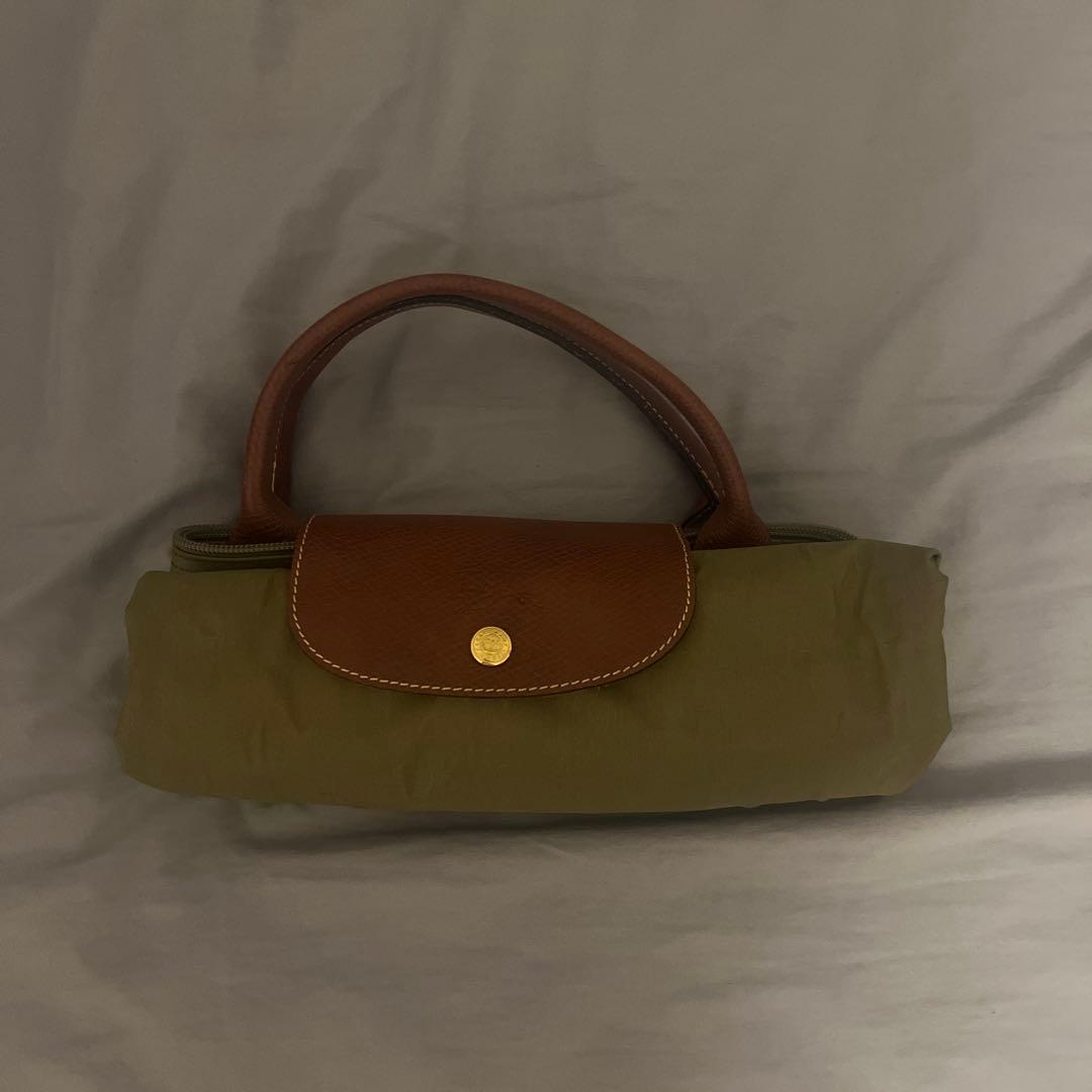 Longchamp ボストンバッグ オリーブグリーン