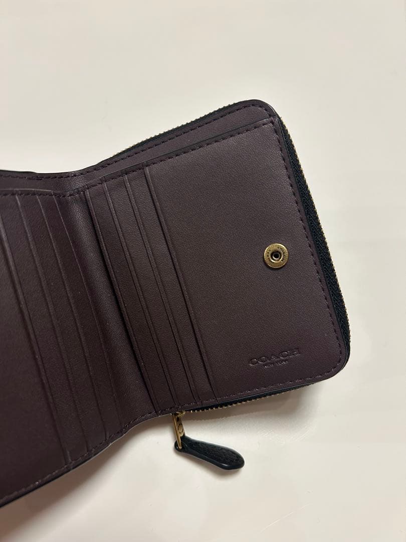 【未使用に近い】coach 二つ折り財布