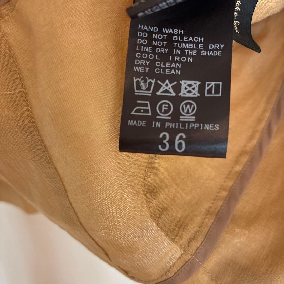 25SS スピック＆スパン ラミーミックスシアージャケット　36