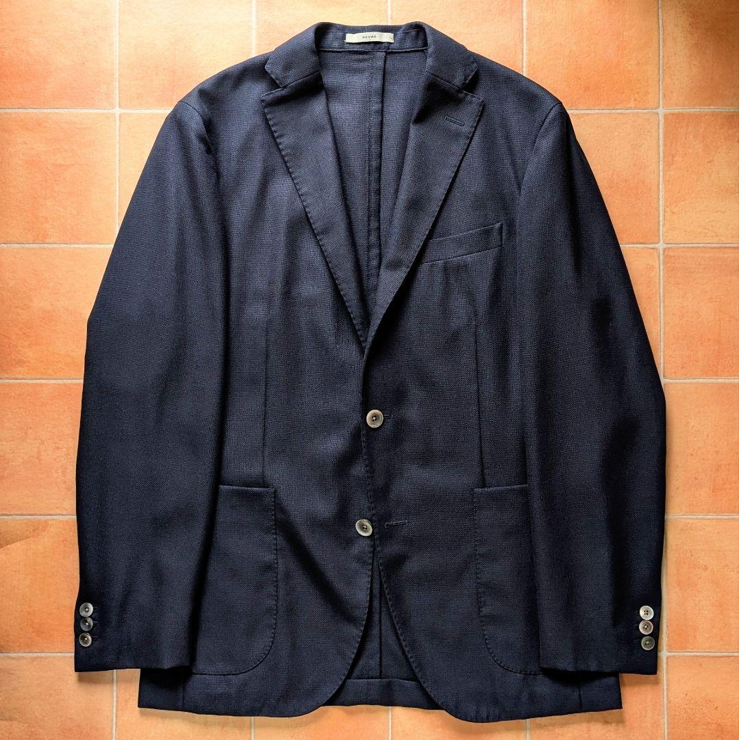BOGLIOLI DOVER ホップサック ジャケット ネイビー ボリオリ 48