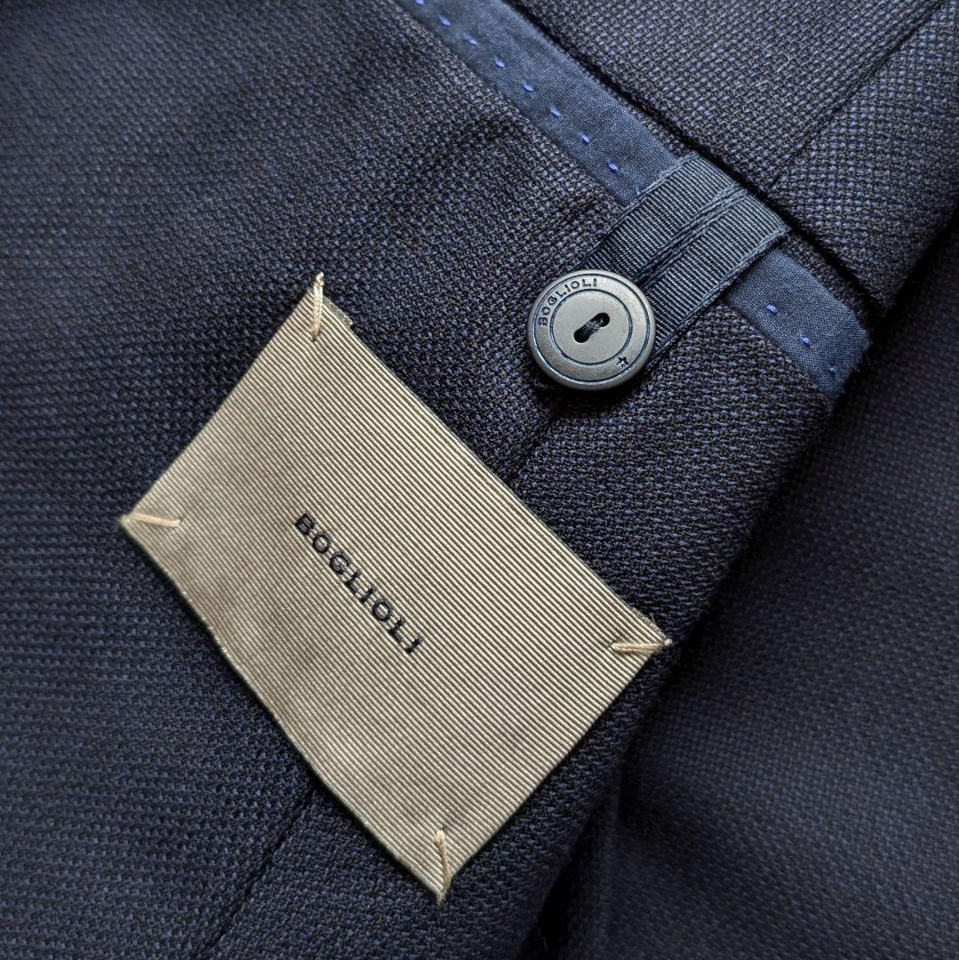 BOGLIOLI DOVER ホップサック ジャケット ネイビー ボリオリ 48