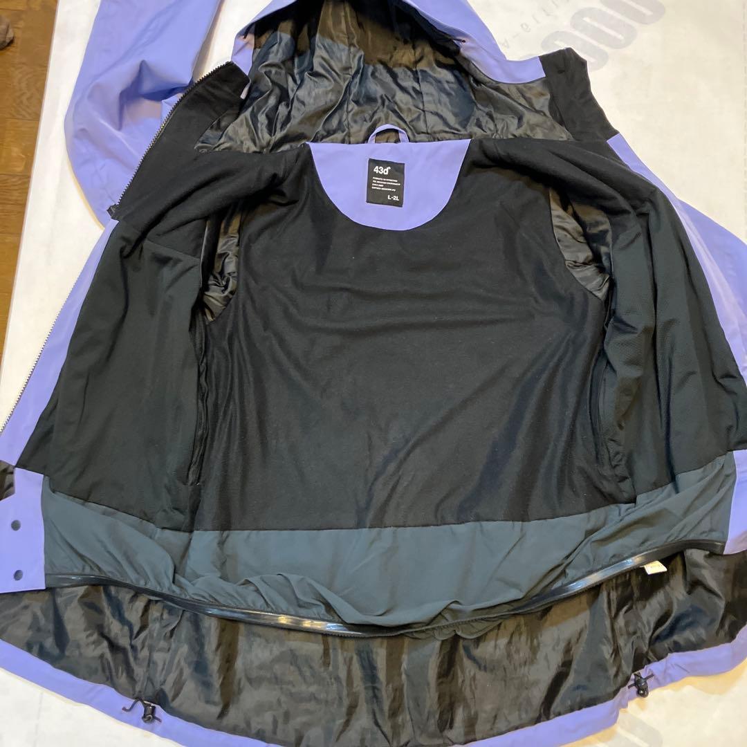 43degrees FS SB2005 L-2L 上下セット　防寒中綿入り防水