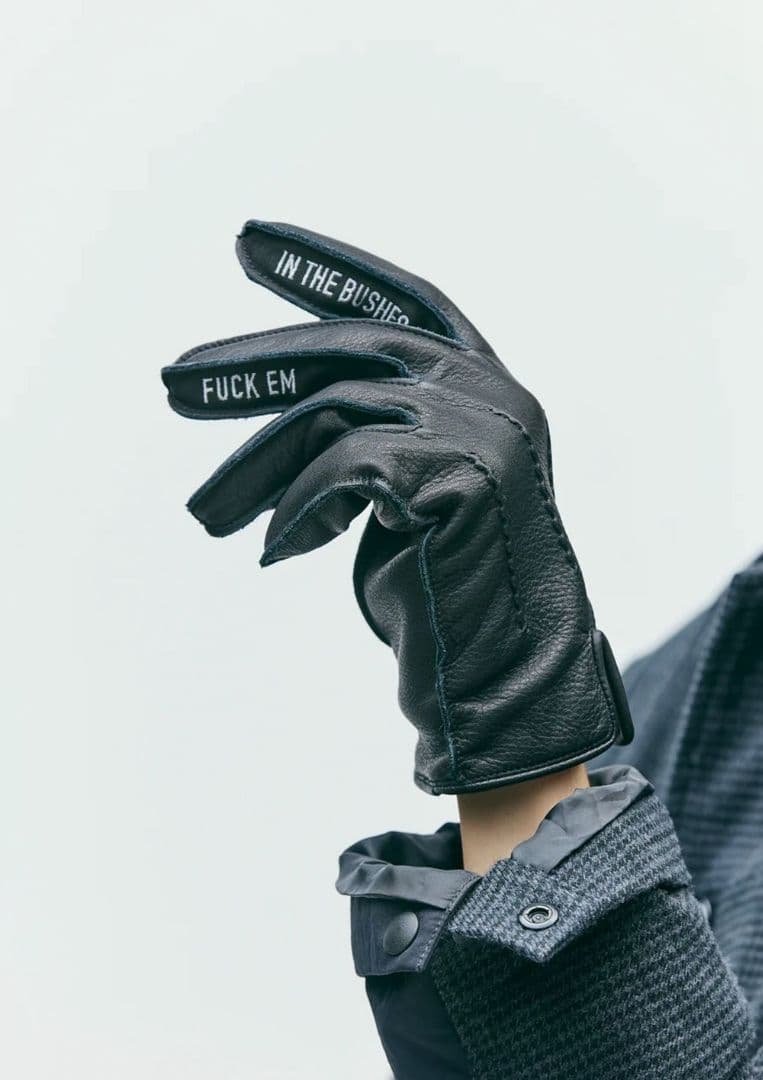 小物 SIZE:M NEIGHBORHOOD Emblem Gloves Black