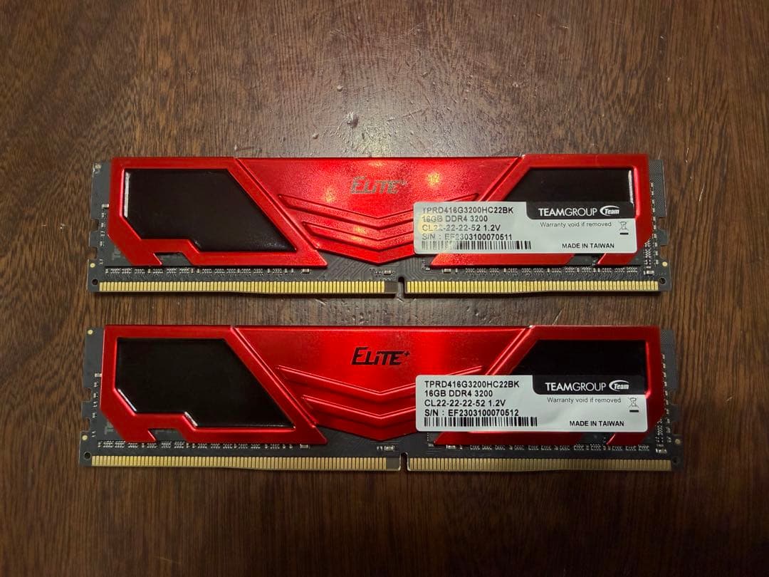 TEAMGROUP ELITE+ DDR4 3200MHz (16GB×2)