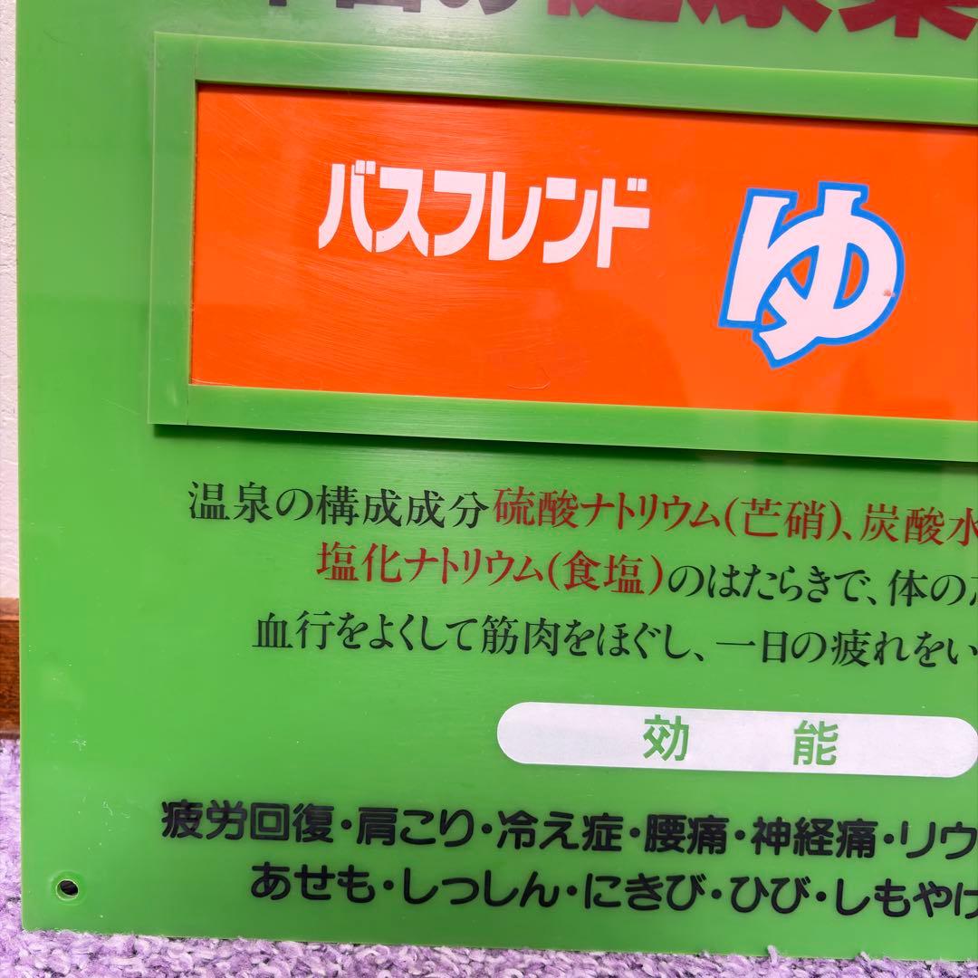 銭湯　看板　パネル　昭和レトロ　希少　お風呂屋さん　薬用風呂