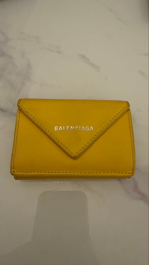 h*a様 BALENCIAGA イエロー 三つ折り財布