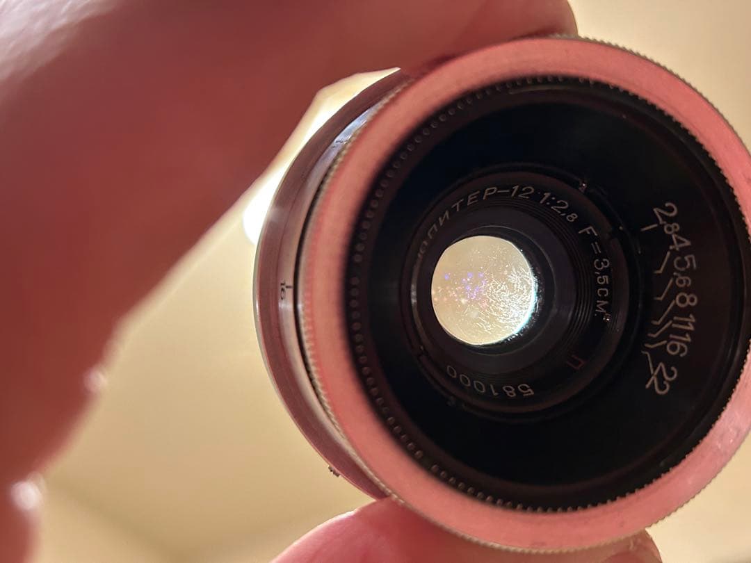 ジュピター12 35mm f2.8 Cマウント シルバー　実用レンズ