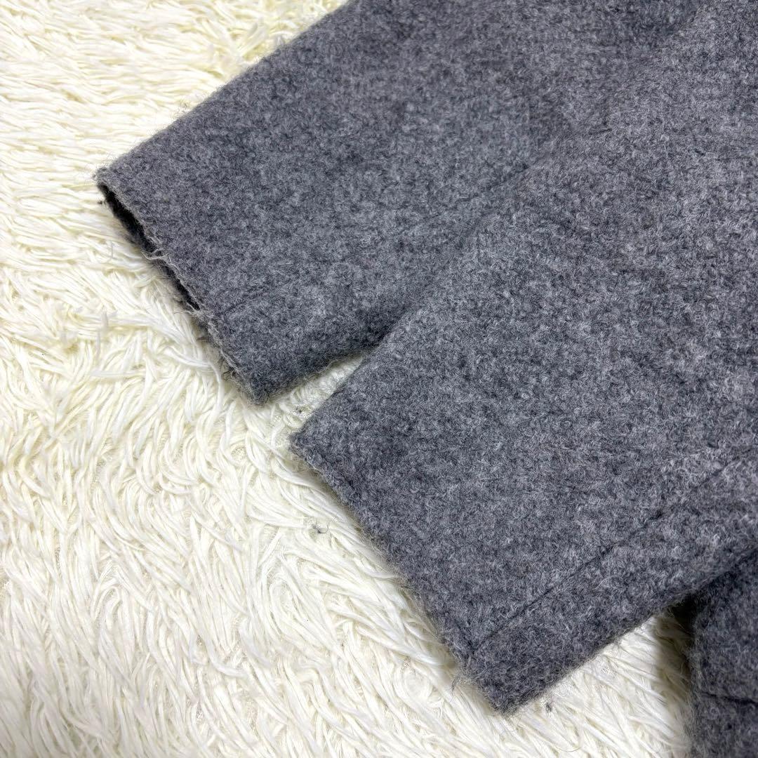 チ*君様 LE CIEL BLEU ルシェルブルー ループラップコート グレー