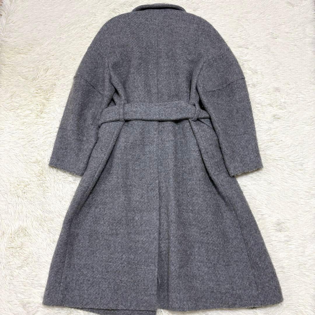 チ*君様 LE CIEL BLEU ルシェルブルー ループラップコート グレー