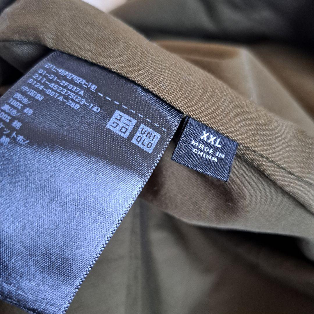 UNIQLO U フード付きモッズコート XXL オリーブ 極美✨