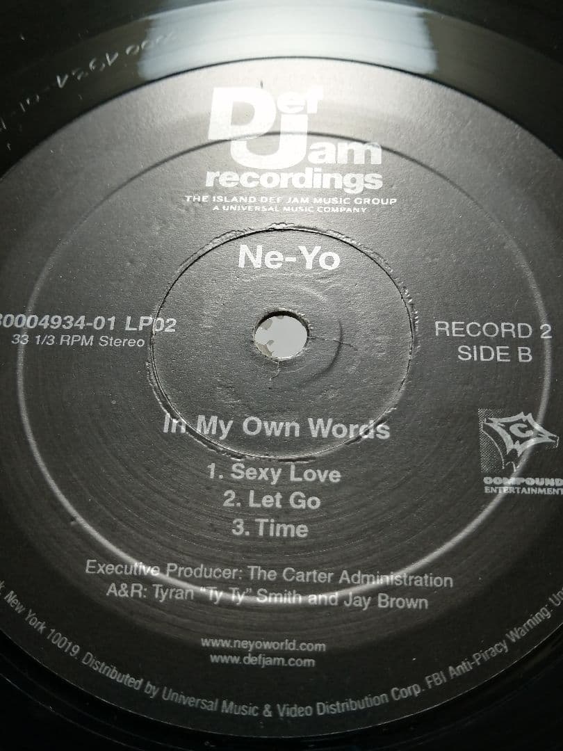 【'05 名盤】NE−YO ニーヨ IN MY OWN WORLD 2枚組LP