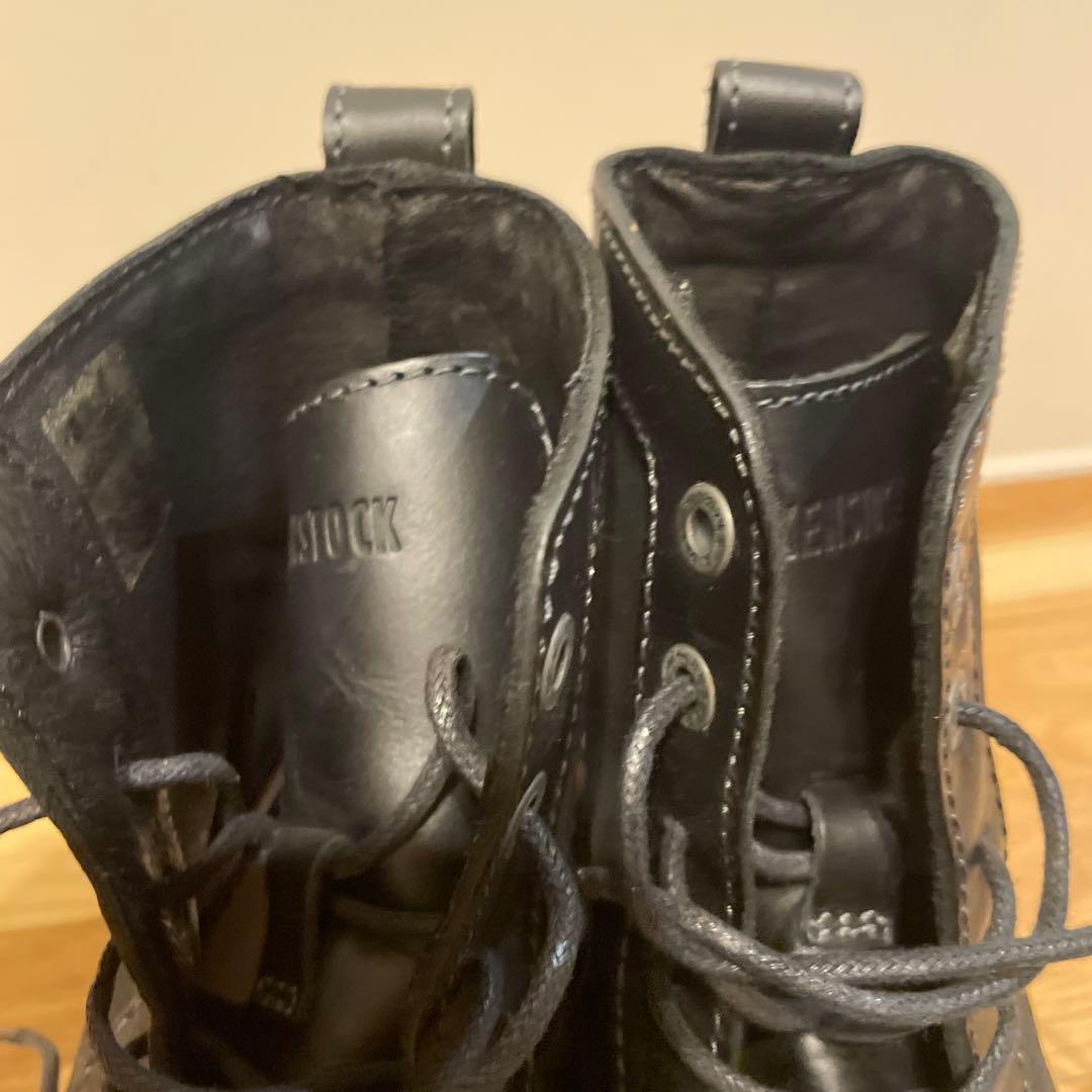 BIRKENSTOCKビルケンシュトック ブラックレザー ブーツ