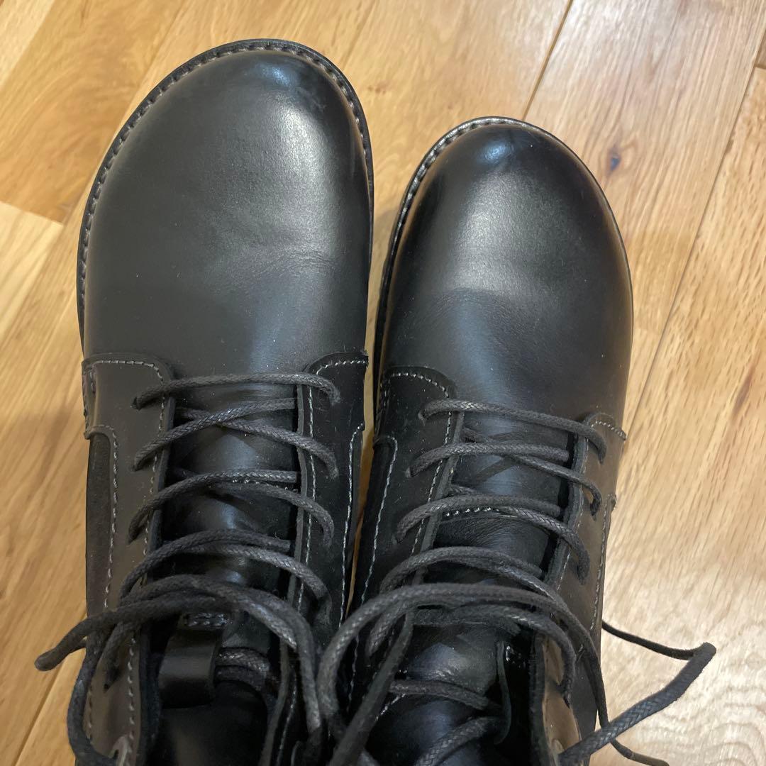 BIRKENSTOCKビルケンシュトック ブラックレザー ブーツ