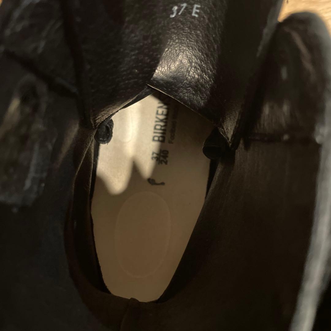 BIRKENSTOCKビルケンシュトック ブラックレザー ブーツ