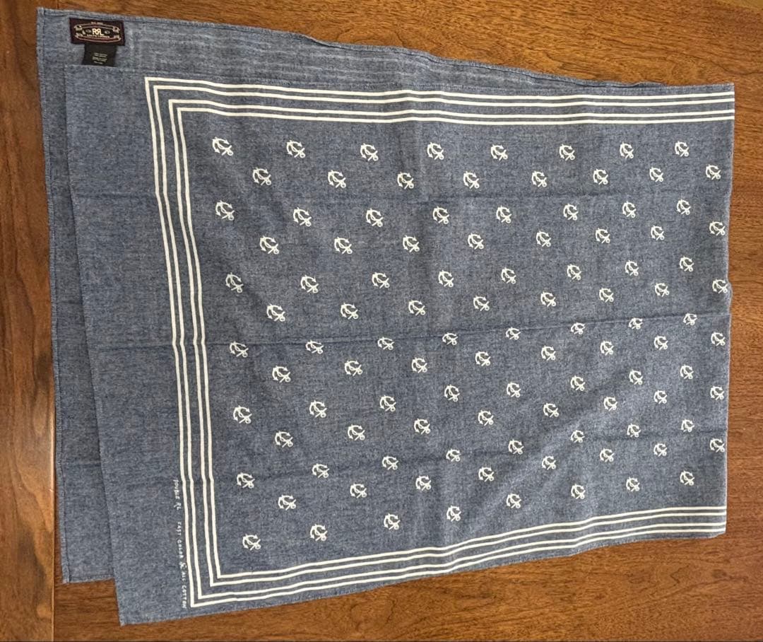 RRL ダブルアールエル　ストール　碇柄