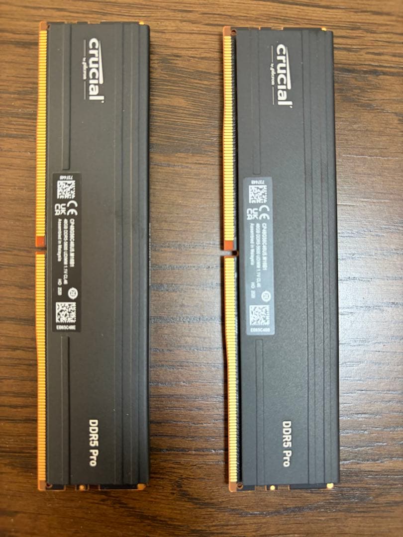 メモリー crucial DDR5 Pro 96GB (2x48GB) 5600MT/s