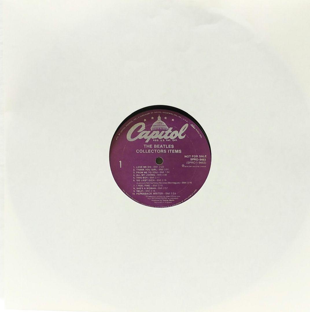 ビートルズ COLLECTOR'S ITEMS♣SPRO9463キャピトル非売盤