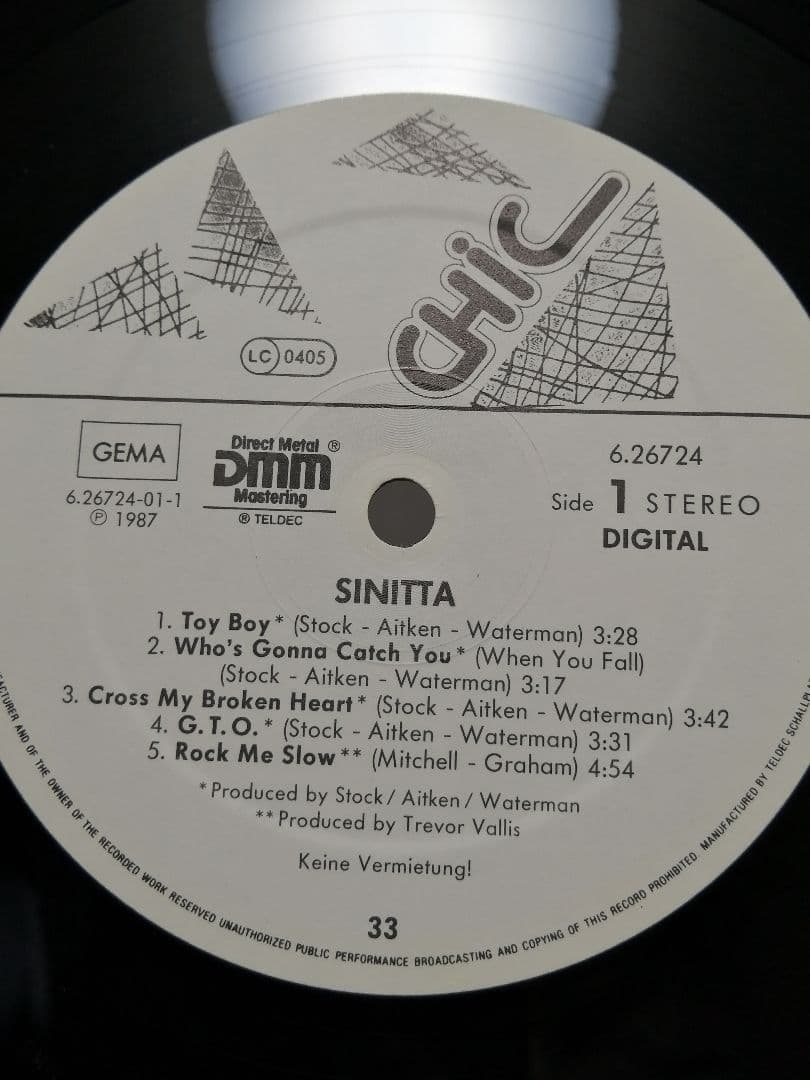 【 極美盤 希少 LP 】SINITTA / SINITTA！