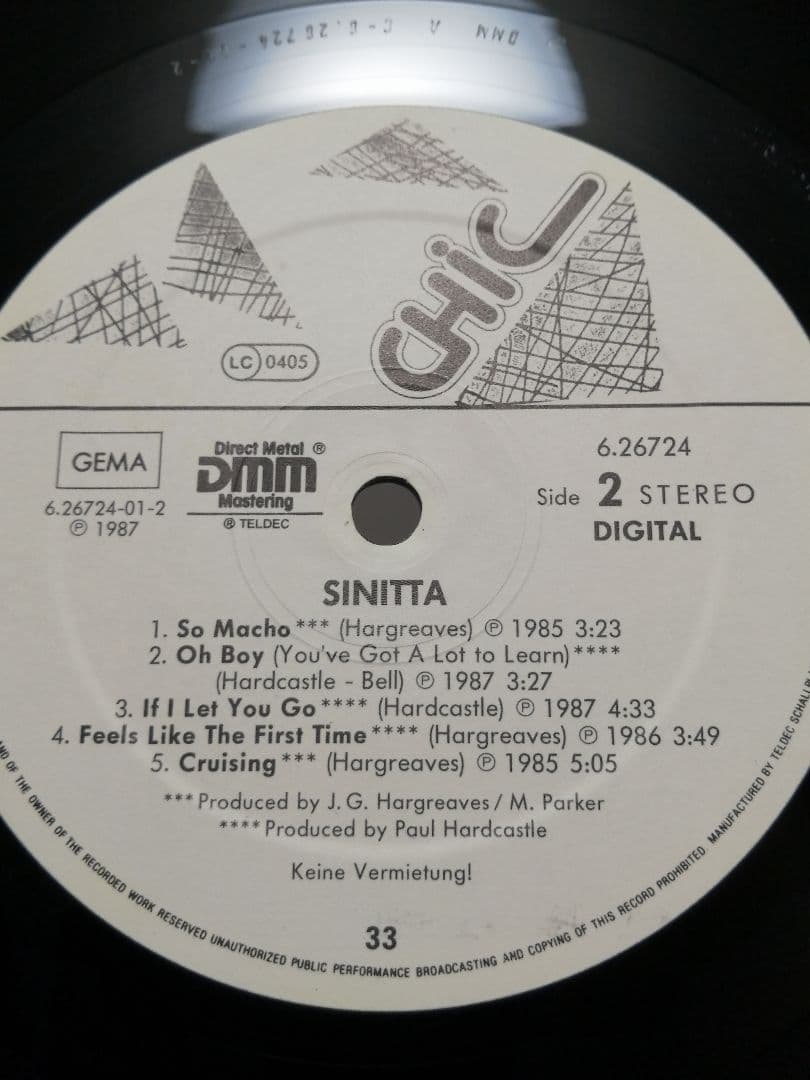 【 極美盤 希少 LP 】SINITTA / SINITTA！