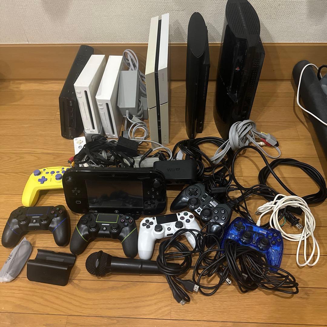 ジャンク品 ゲーム機6台まとめ売りソフト8本付き