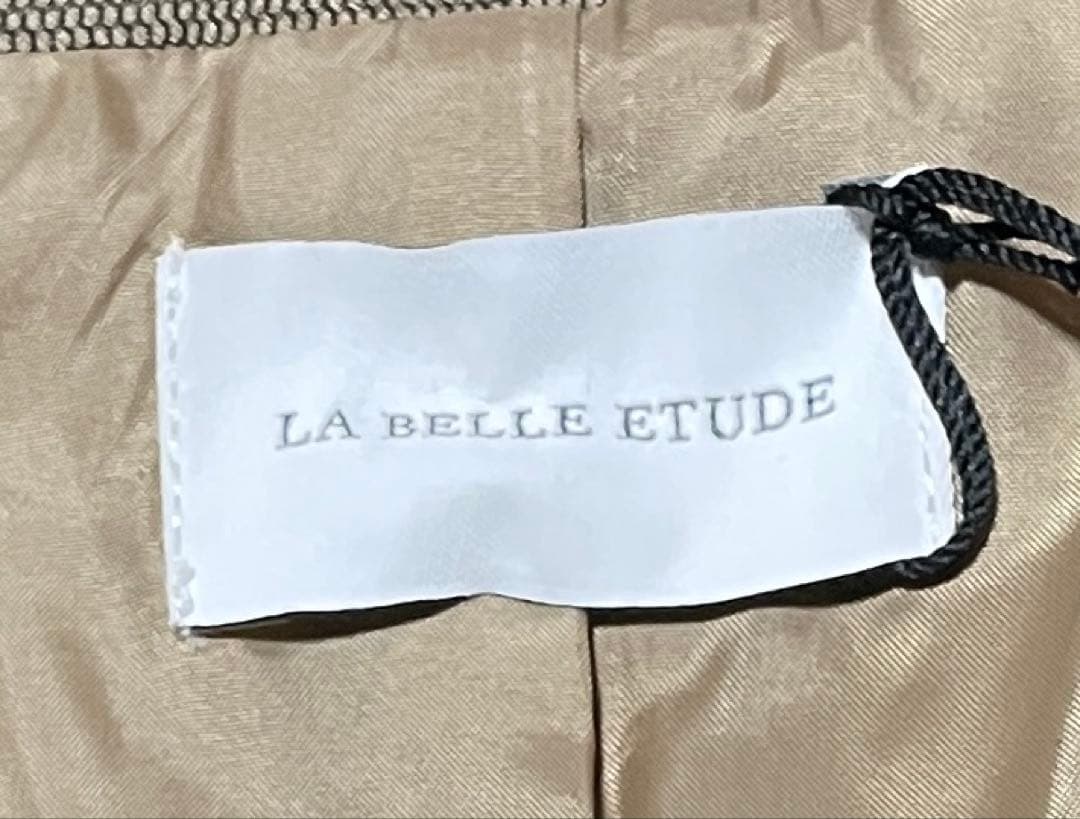 未使用品LA BELLE ETUDE レイヤードチュールギャザーロングジャケット