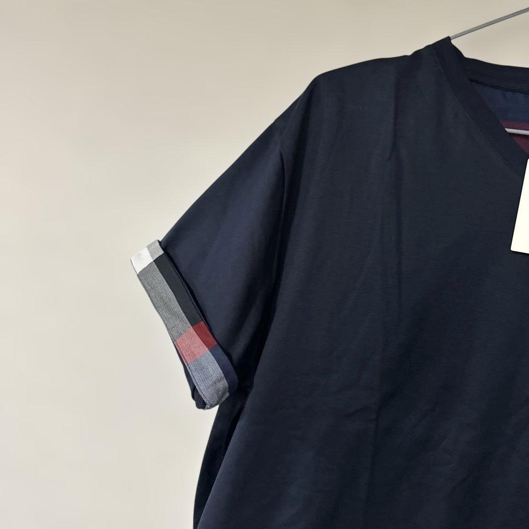 未使用BLACKLABELブラックレーベル紺Vネック Tシャツ4