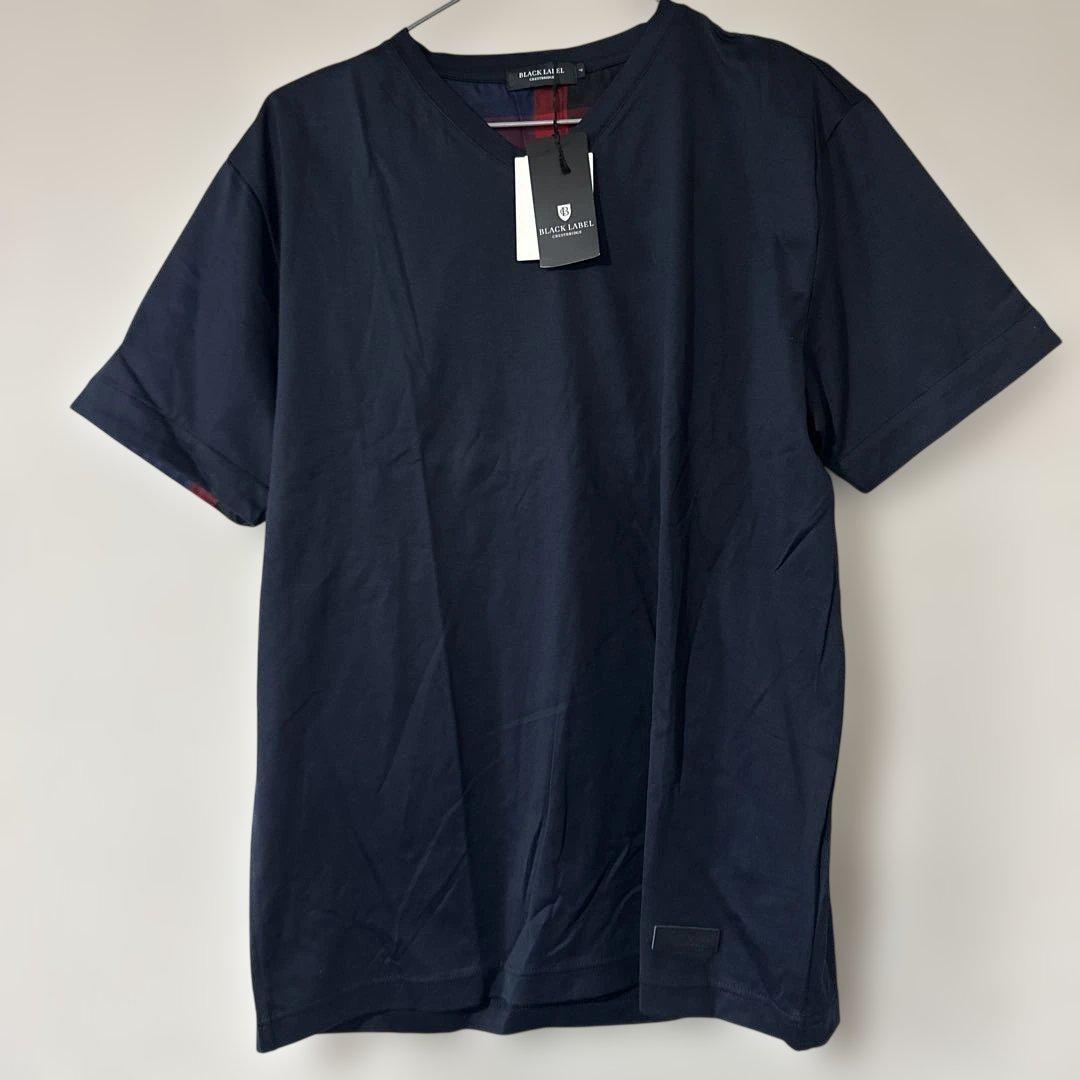未使用BLACKLABELブラックレーベル紺Vネック Tシャツ4