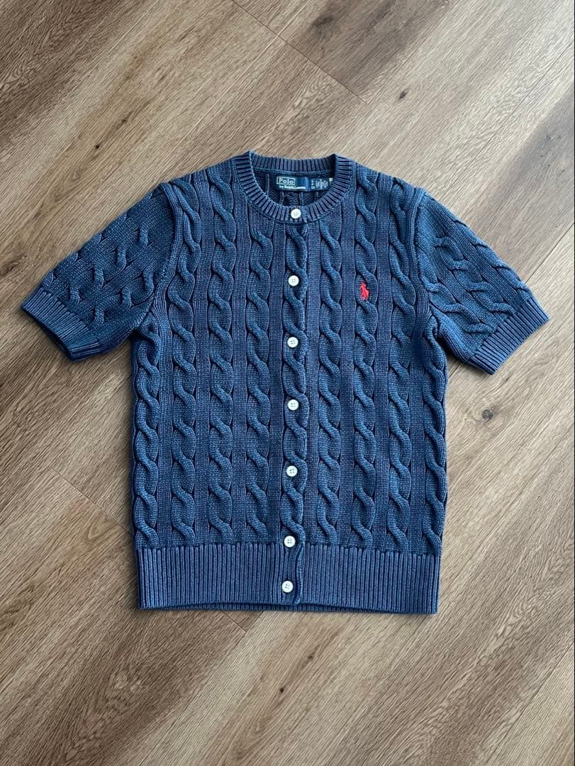 美品　Polo Ralph Lauren カーディガン　S ブルー
