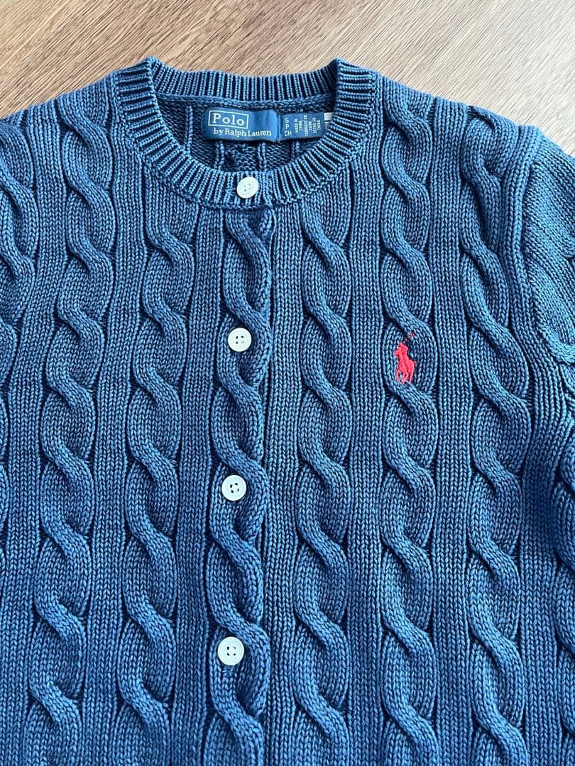 美品　Polo Ralph Lauren カーディガン　S ブルー