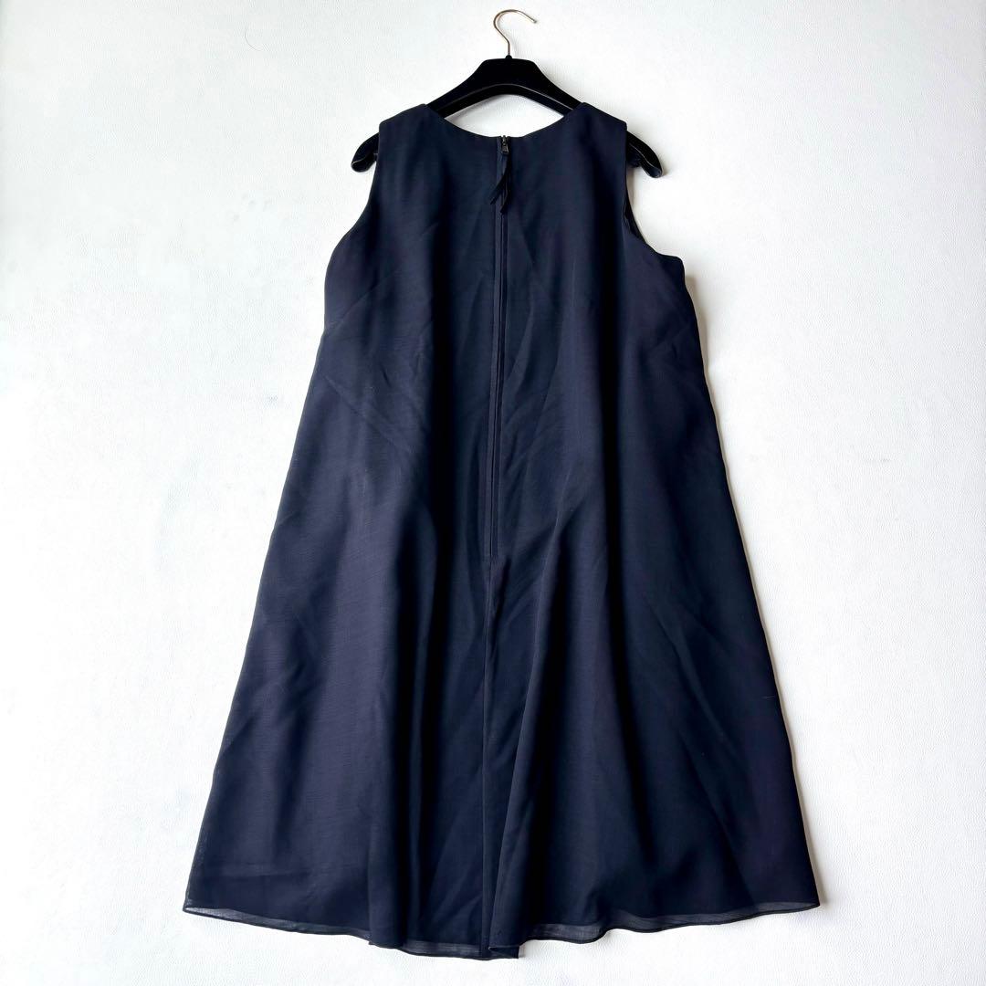 美品✨FOXEY リズム ウールブレンドエアリードレス　フレア　40