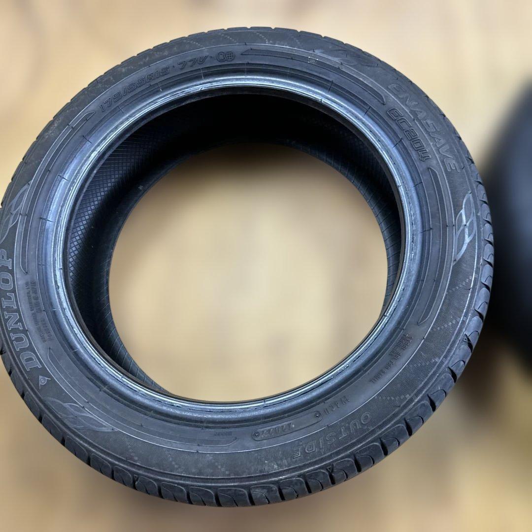 DUNLOP 175/55R15 夏用タイヤ 2022年2本(2-49)