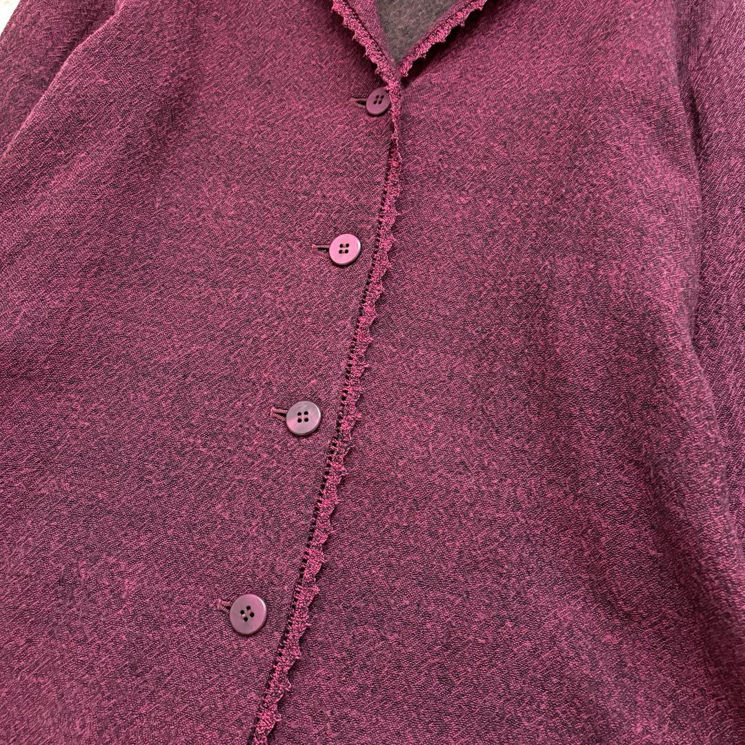 極美品✨HaaT イッセイミヤケ ロングコート 変形 ウール レース 軽量