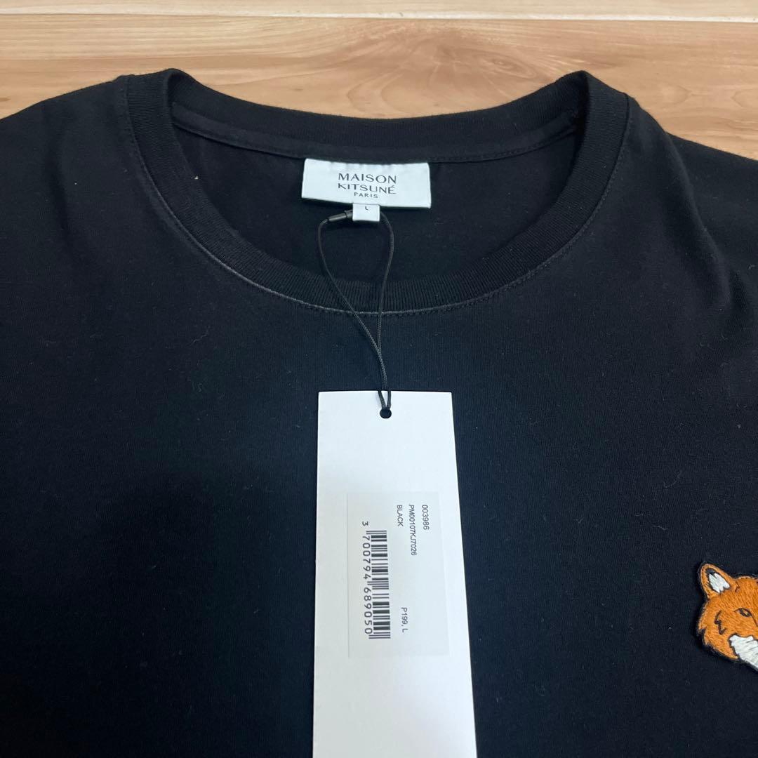 新品タグ付き_MAISON KITSUNÉ フォックスヘッド レギュラーTシャツ