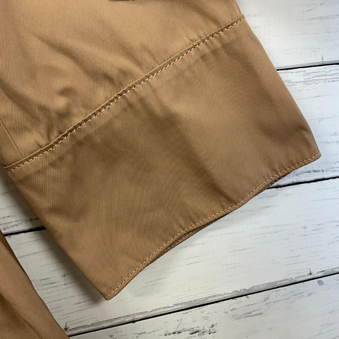 BALLSEY ノーカラー トレンチコート ベージュ ベルト付 38