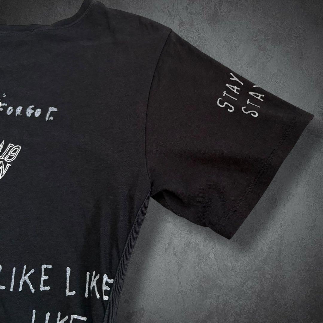 DIESEL 00s スカル サイドベルト Tシャツ y2k 平成ギャル パンク