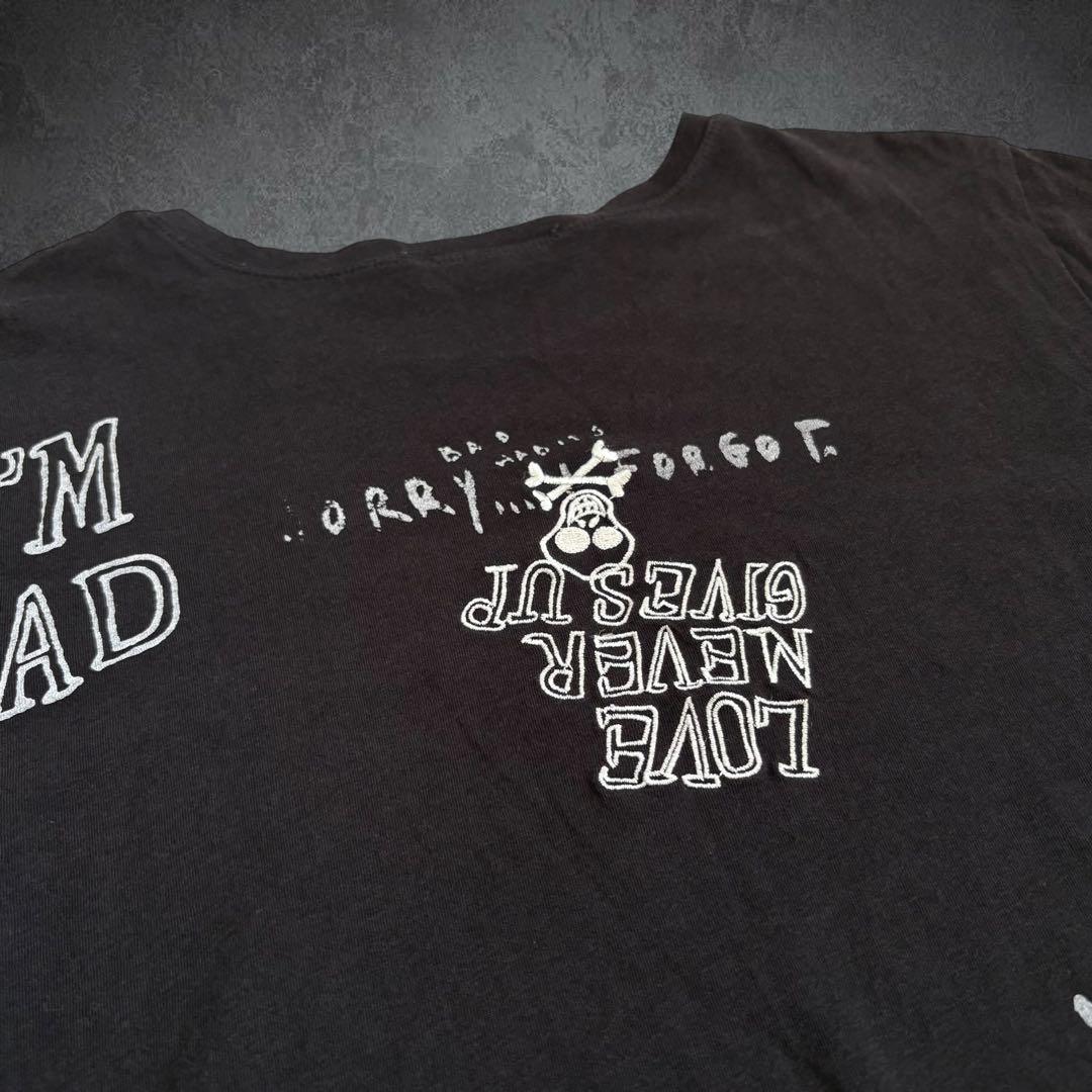 DIESEL 00s スカル サイドベルト Tシャツ y2k 平成ギャル パンク