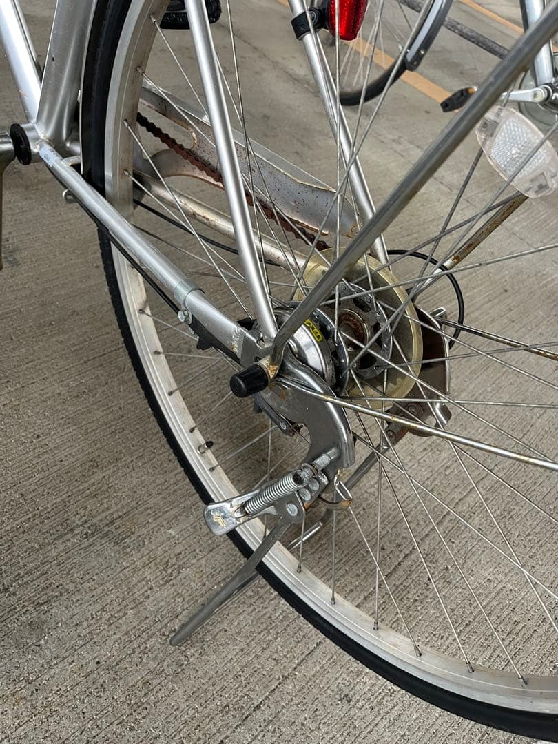 シルバー シティサイクル 前バスケット付き 27インチ