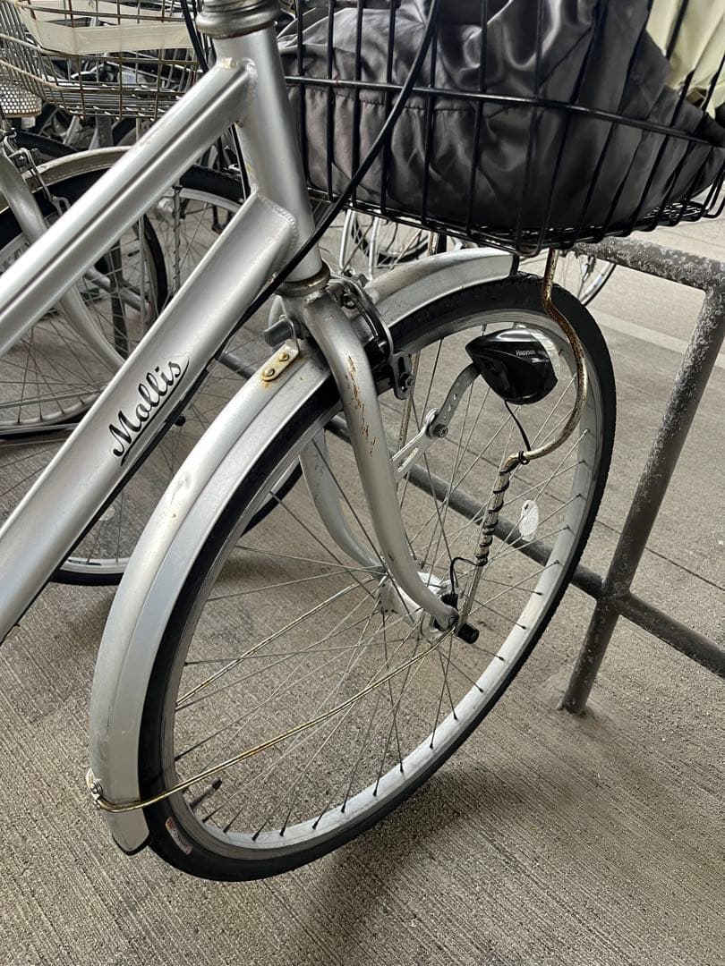 シルバー シティサイクル 前バスケット付き 27インチ