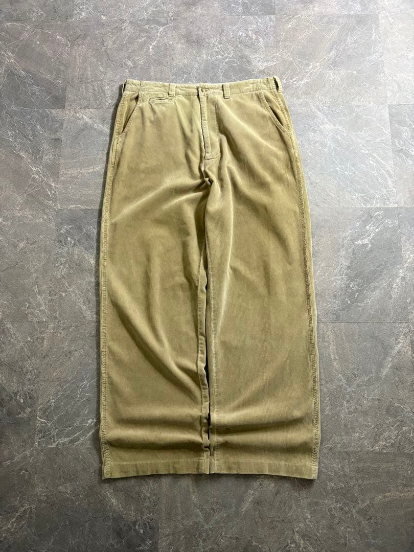 パンツ EDWIN baggy corduroy pants beige wide