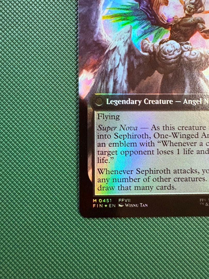 歯*鼓様 MTG 威名のソルジャー、セフィロス 拡張アート　foil 英語版