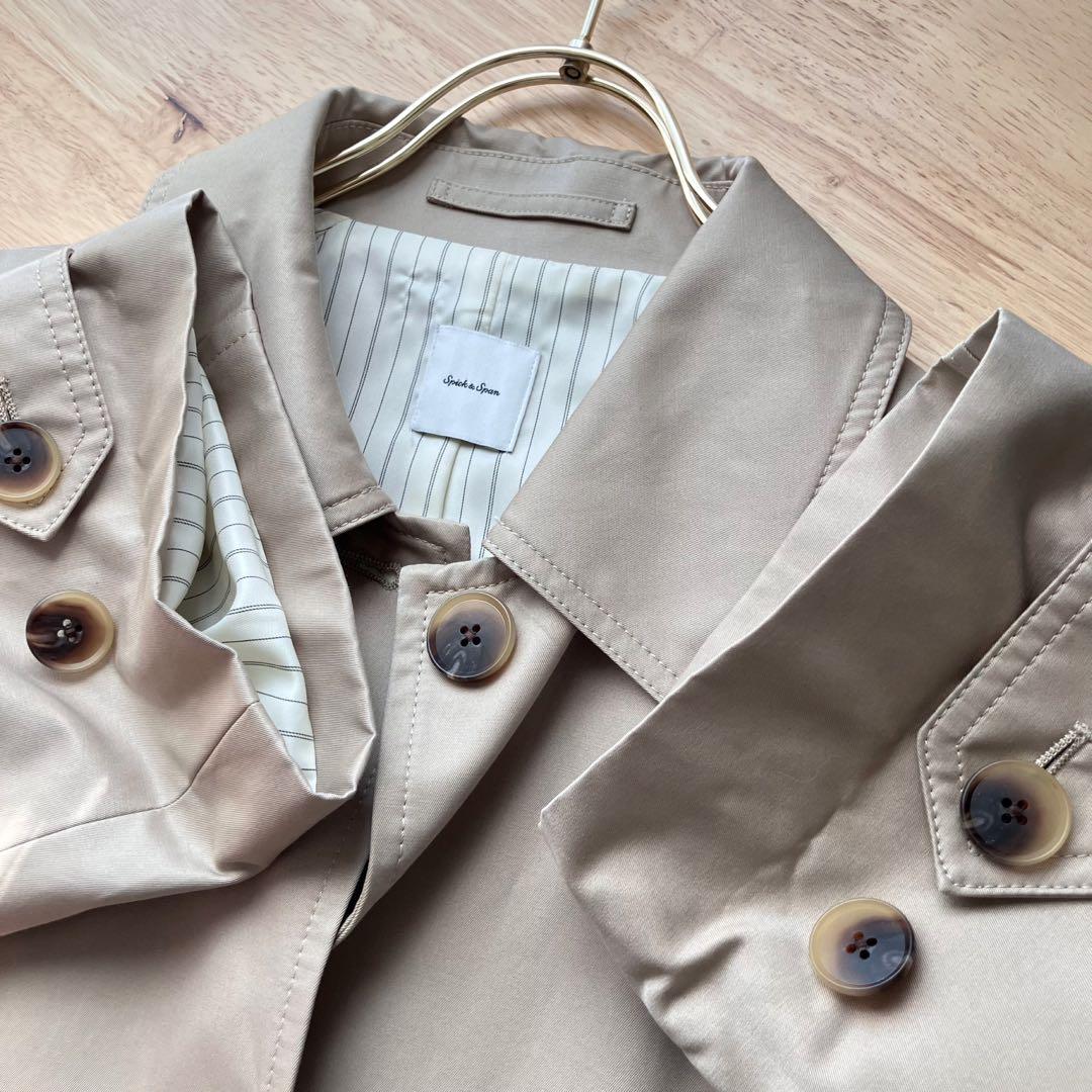 【2025SS】Spick & Span T/Cギャバステンカラーハーフコート
