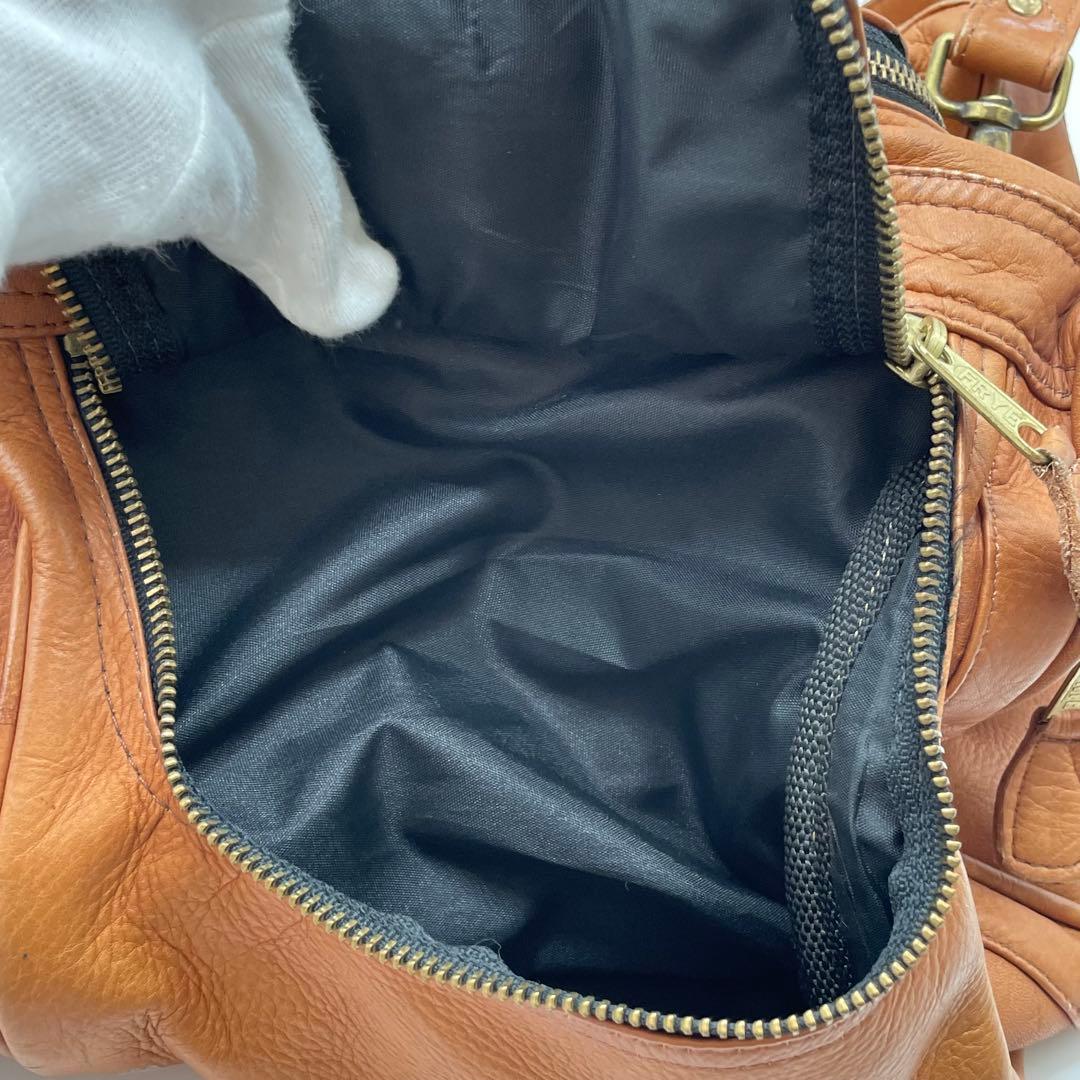 BN6068●FRYE レザーボストンバッグ 2WAY キャメル ビンテージ
