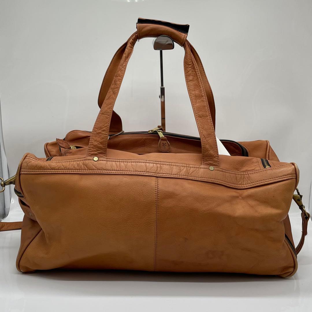 BN6068●FRYE レザーボストンバッグ 2WAY キャメル ビンテージ