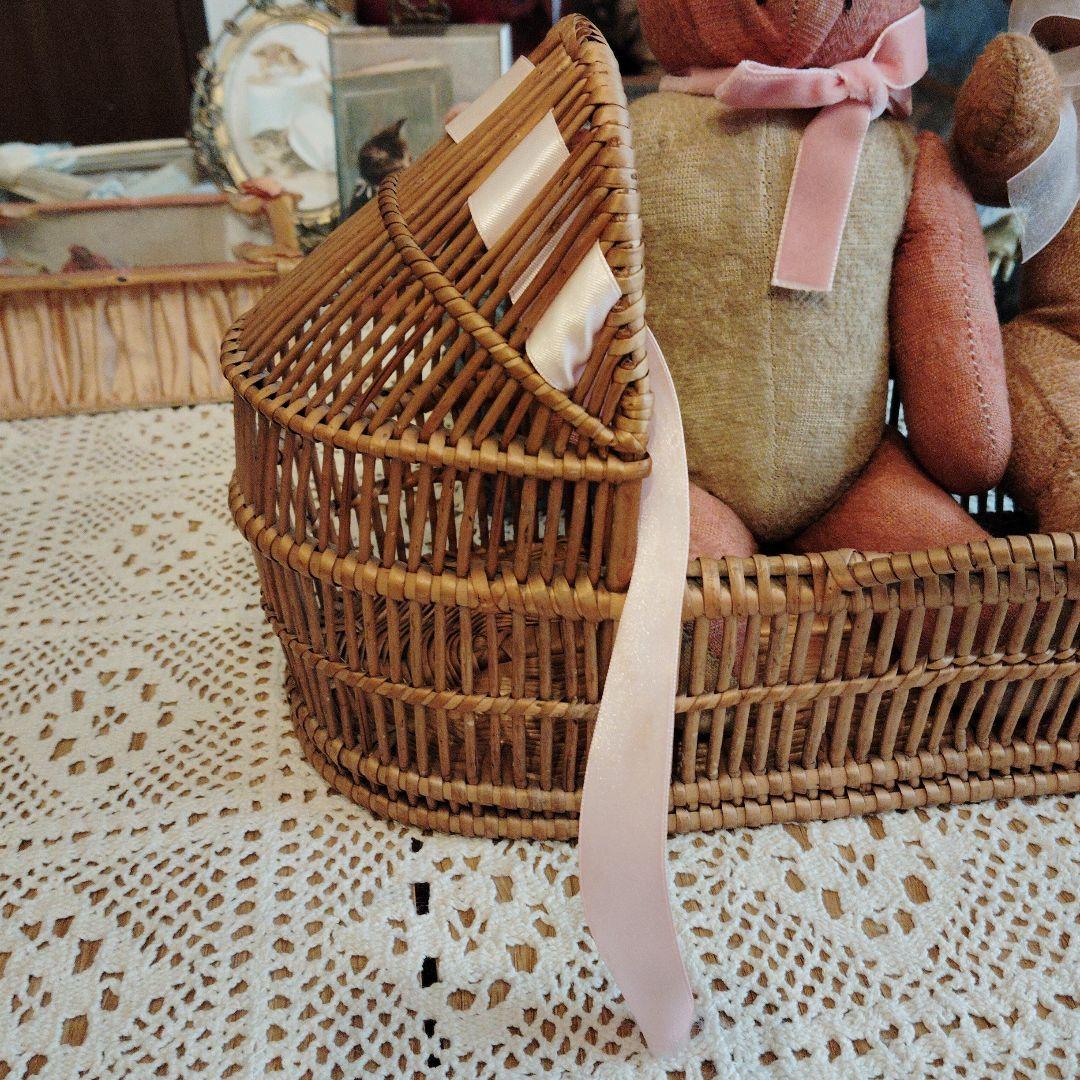 アンティークドールベッド♡パニエかごベッド