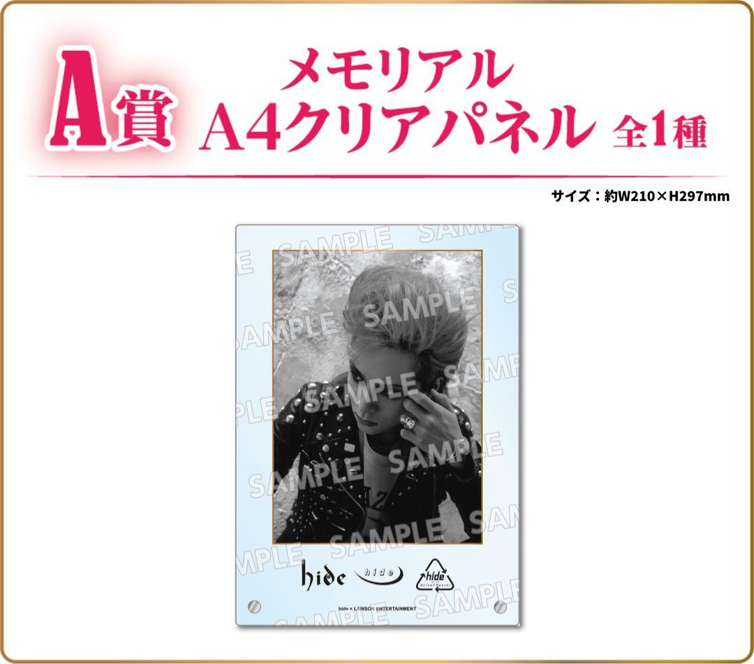 hideくじ 2026 A賞　メモリアルA4クリアパネル
