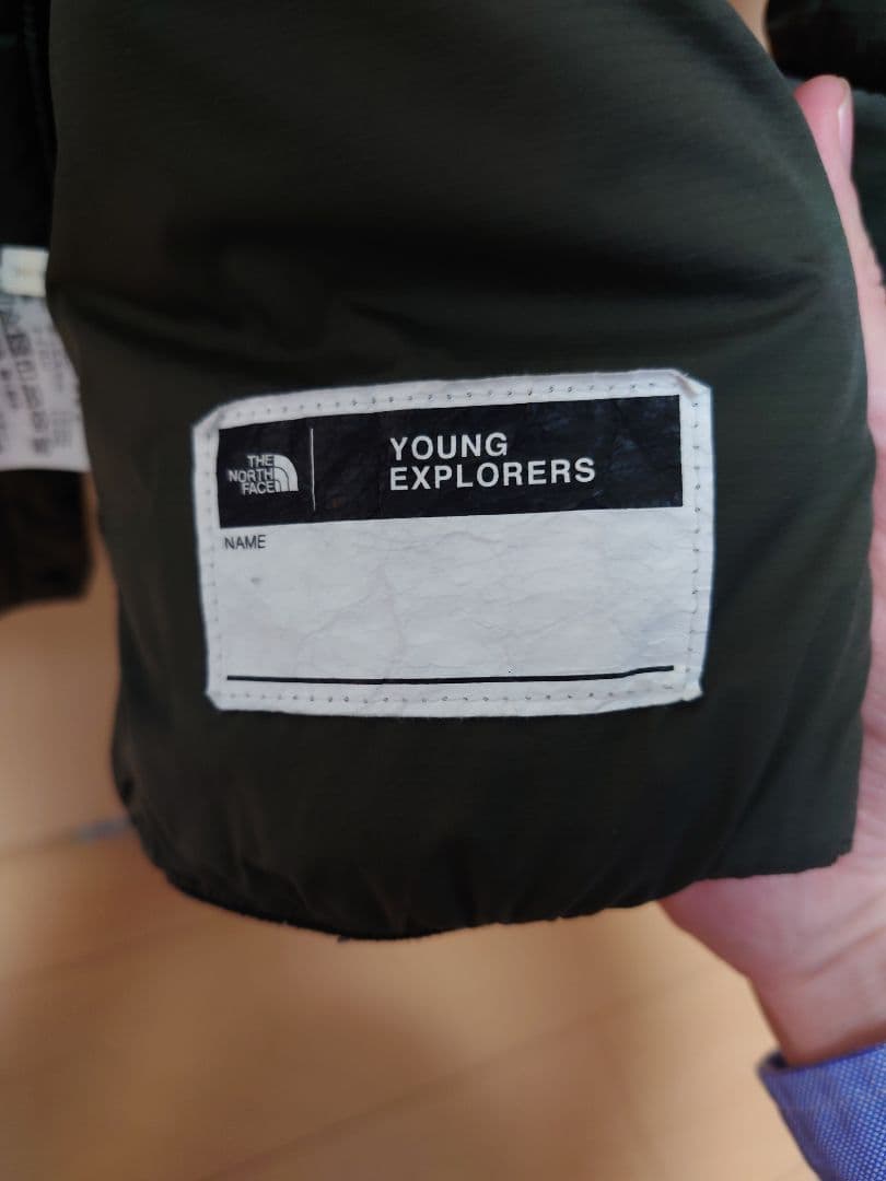 THE NORTH FACE ノーカラーダウンジャケット 90 カーキ