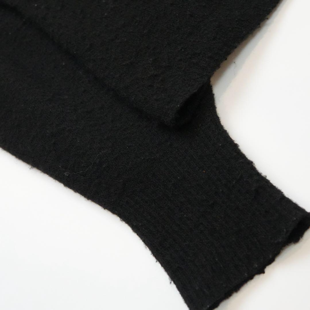 トップス acka. lace collar knit cardigan black